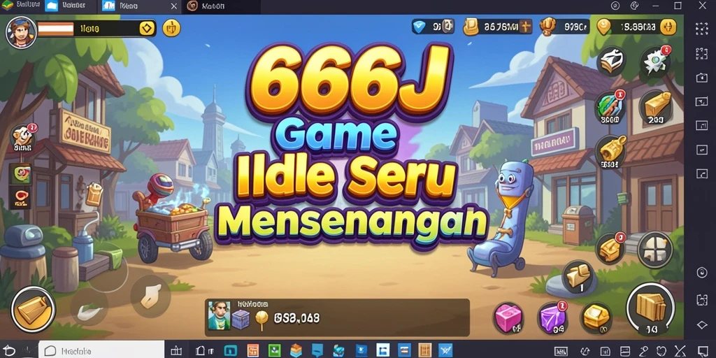 Tampilan gameplay 666J dengan elemen Idle yang menarik.