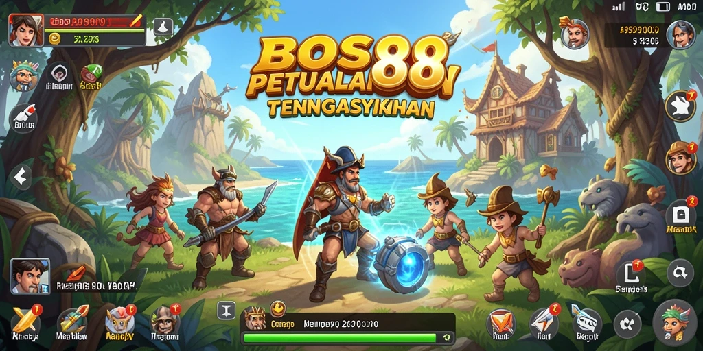 Tampilan gameplay yang menakjubkan dari dunia terbuka BOS88.