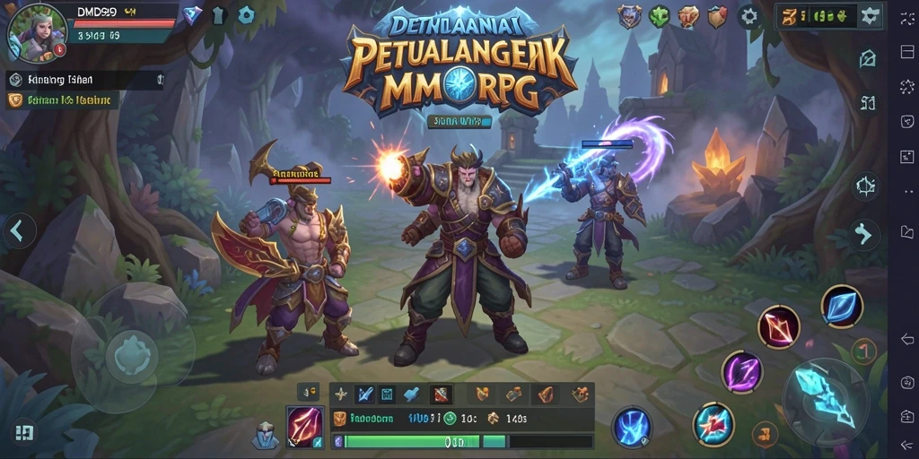 Gameplay seru DMD999 dalam dunia MMORPG yang menakjubkan.