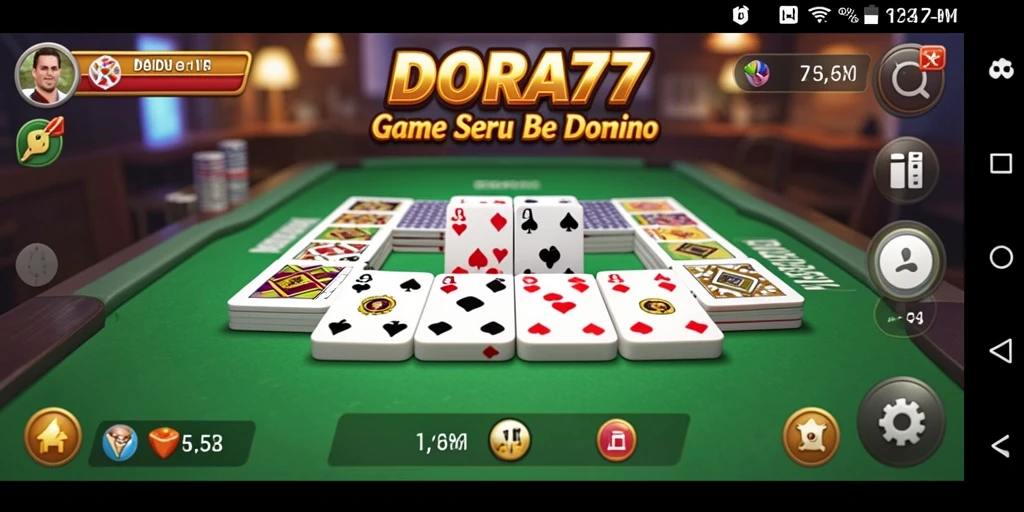 Gambaran gameplay menarik dari DORA77 dalam permainan Domino.