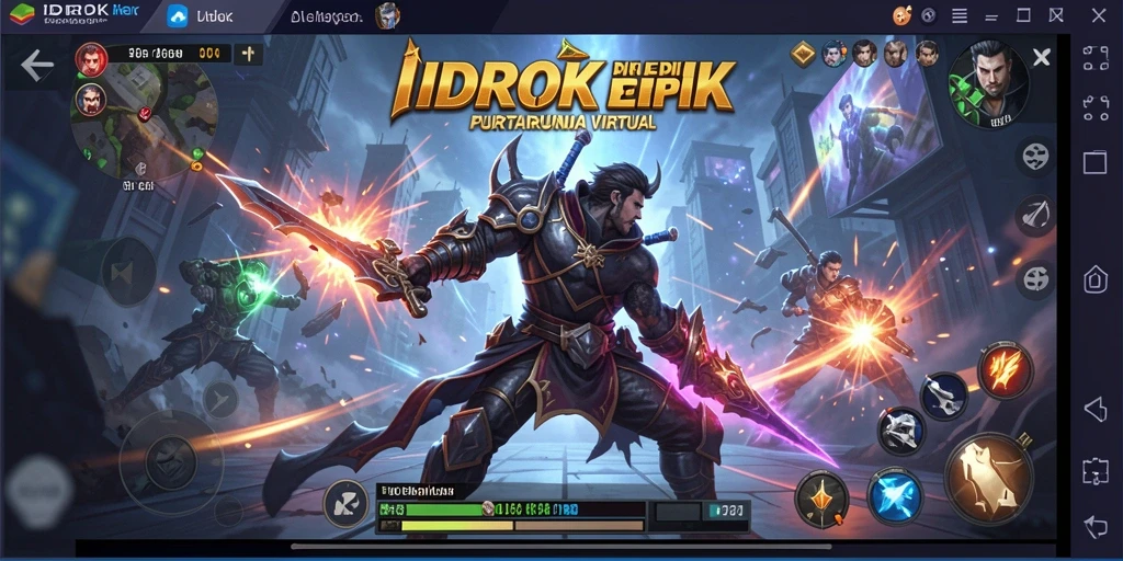 Gameplay Fighting IDROK yang menegangkan dan seru.