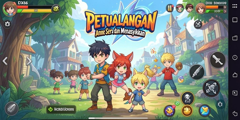 Tangkapan layar IDX66 menampilkan serangan karakter dalam pertarungan anime.