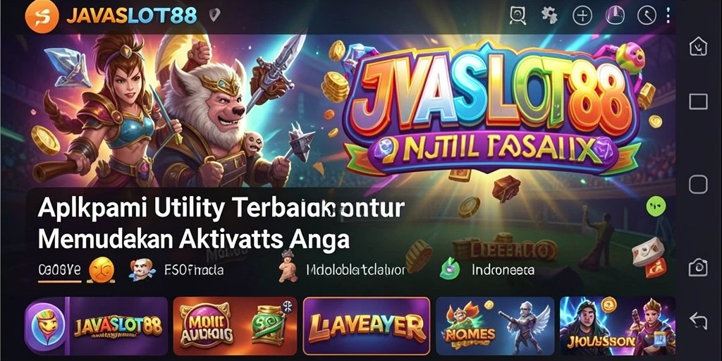 Screenshot utama JAVASLOT88 yang menunjukkan antarmuka aplikasi yang ramah pengguna.