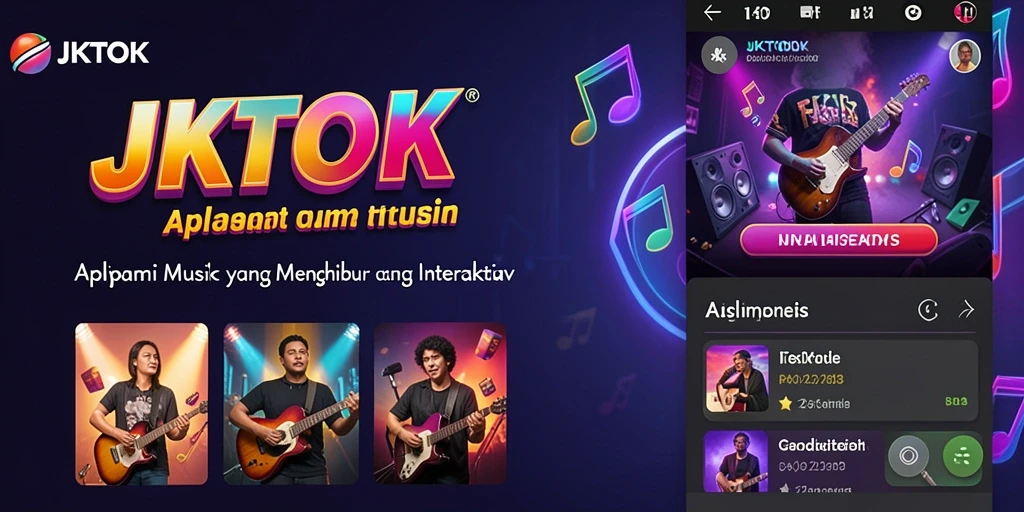 Tampilan menarik dari screenshot JKTOK memperlihatkan berbagai pilihan lagu.