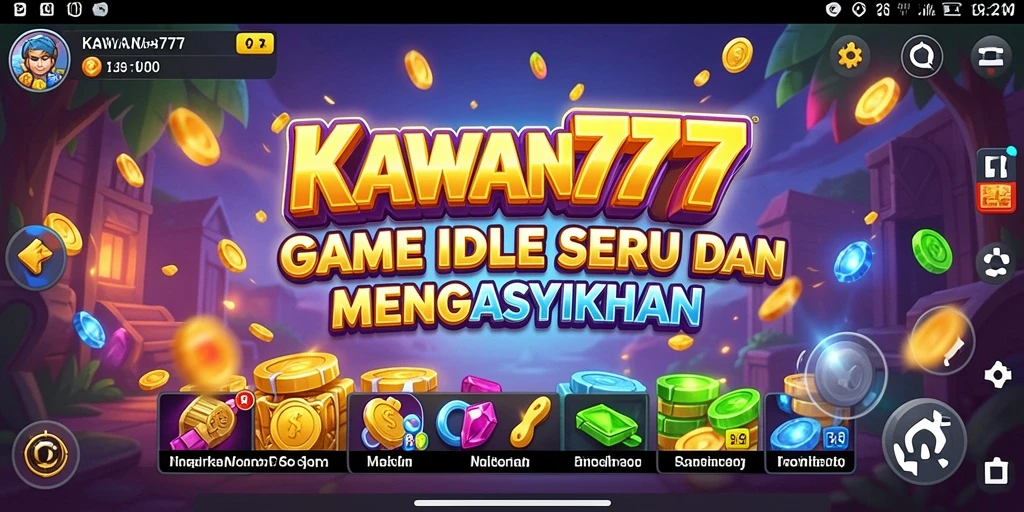Screenshot gameplay KAWAN777 menampilkan aktivitas pengelolaan sumber daya yang menyenangkan.