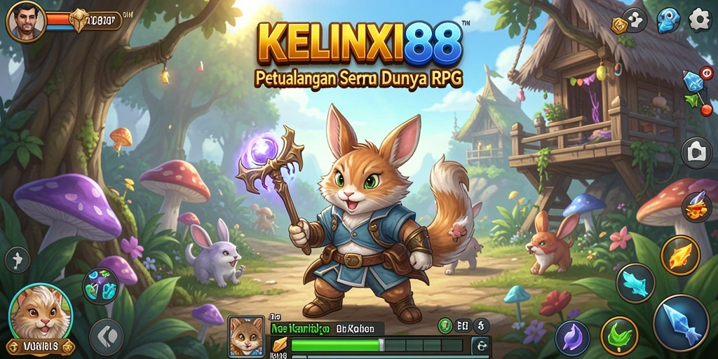 Screenshot KELINCI88 menampilkan aksi seru dalam gameplay RPG.