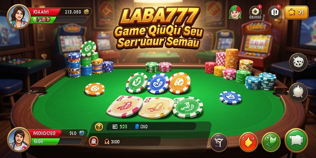 Screenshot LABA777 menunjukkan aksi seru permainan QiuQiu.