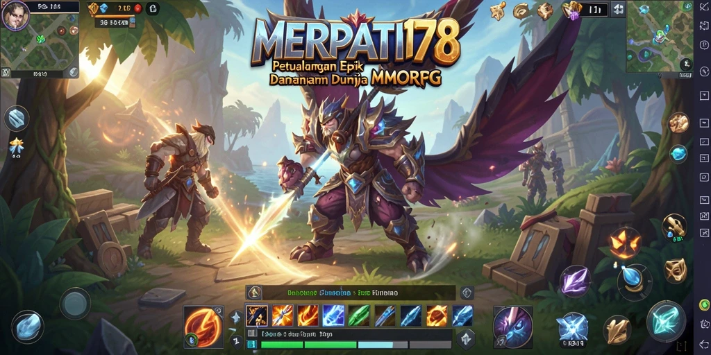 Tampilan menarik dari gameplay <strong>MERPATI178</strong> dalam petualangan MMORPG.