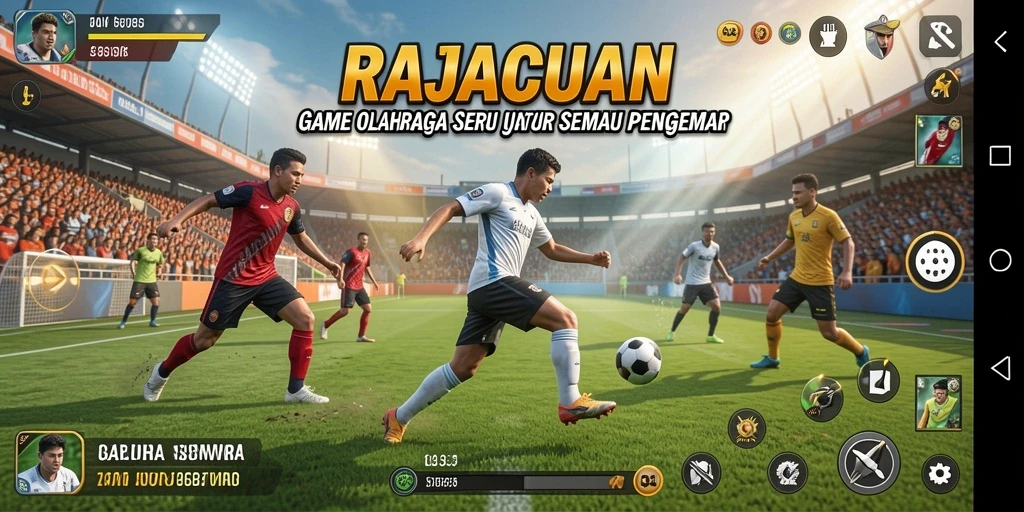 Tampilan gameplay menarik di RAJACUAN yang mendebarkan.